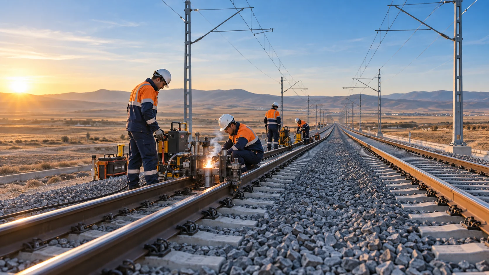 Karaman–Konya Accelerated Train Line Welding Works