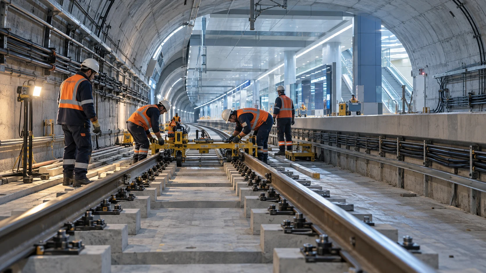 Sabiha Gökçen Metro Line Superstructure Works
